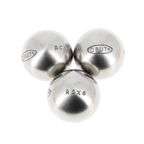Boules De Pétanque Obut Boules De Pétanque Obut Rcx 74 Jeu 3 B Compet Argent Métalisé 690g