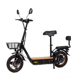 Trottinette Électrique Kukirin C1 Pro, 500 W, 48 V, 26 Ah, 14 Pouces, Avec Siège Arrière Et Panier De Rangement Avant, Pédales En Bois Massif